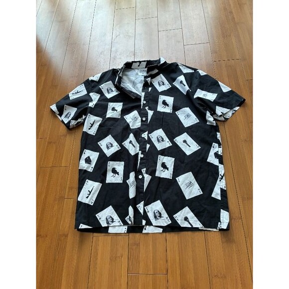 Tommy Bahama Other - Hardies Hardware Men's Black White Card Shirt - Men's Medium